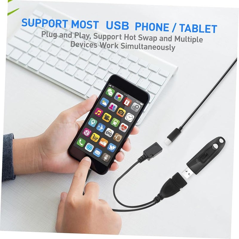 Micro USB Adapter 2PCS Plastic Phone Cable Converter Data Line Accessory - Image 3